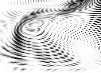 Halftone abstract black and white texture
