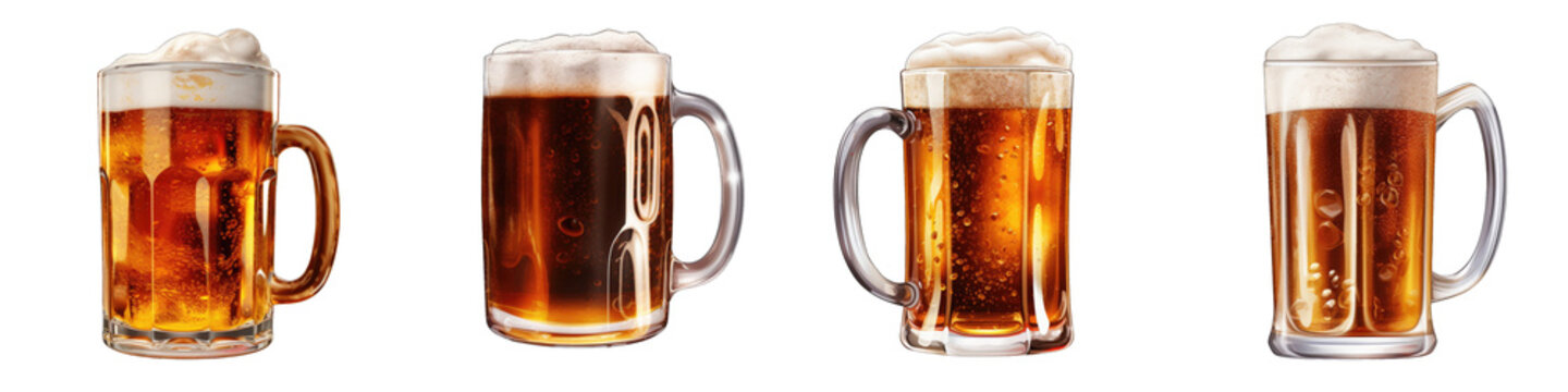 Root Beer clipart collection, vector, icons isolated on transparent background