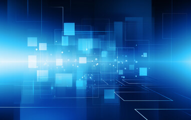 Obraz premium Bright blue business background