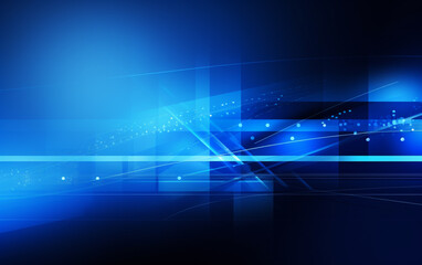 Bright blue business background