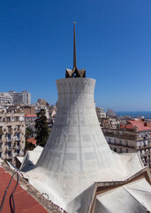 Aerial view of the Cathedrale du Sacré Cœur d'Alger (Sacred Heart Cathedral of Algiers), a Roman...