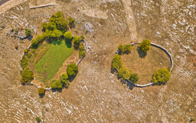 Ancient Stone Circles on Mostar Plateau