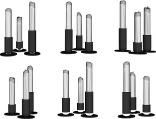 Obraz premium Candle vector illustration sketch for home decoration