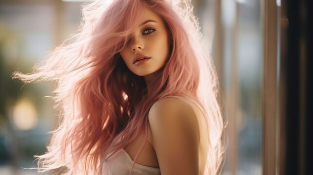 Long Pink Hair Images – Browse 195,349 Stock Photos, Vectors, and