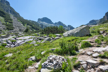 Fototapeta na wymiar Landscape of Rila Mountain near Malyovitsa peak, Bulgaria