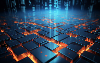 Obraz premium New future technology concept abstract background