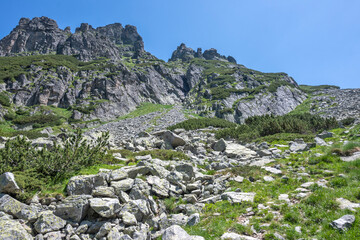 Landscape of Rila Mountain near Malyovitsa peak, Bulgaria