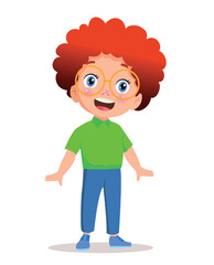 Vector Illustration cute little kids