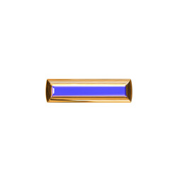 Blue symbol in a golden frame