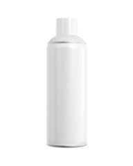 a white spray paint can isolated on a white background