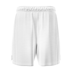 white blank shorts isolated on a white background