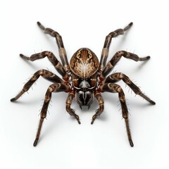Fototapeta premium Spider Isolated on White Background. Generative ai