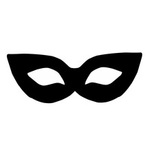 carnival masks silhouettes