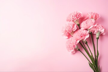 Pink Carnations Bouquet Pastel Pink