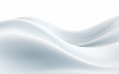 Smooth white wave background 