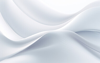 Smooth white wave background