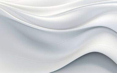 Obraz premium Smooth white wave background