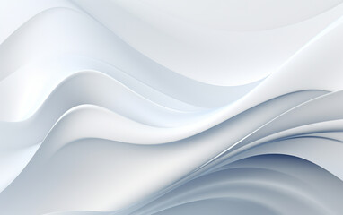 Obraz premium Smooth white wave background