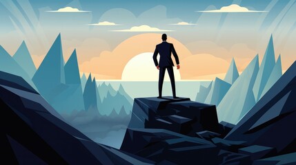 Determination and resilience define a thriving businessman's journey.