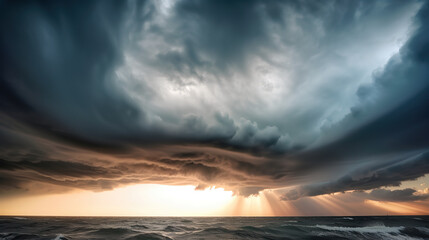 storm on the sea