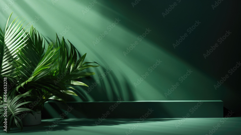 Poster a vibrant, tropicalinspired background with a bright, filtered light streaming through a window ador