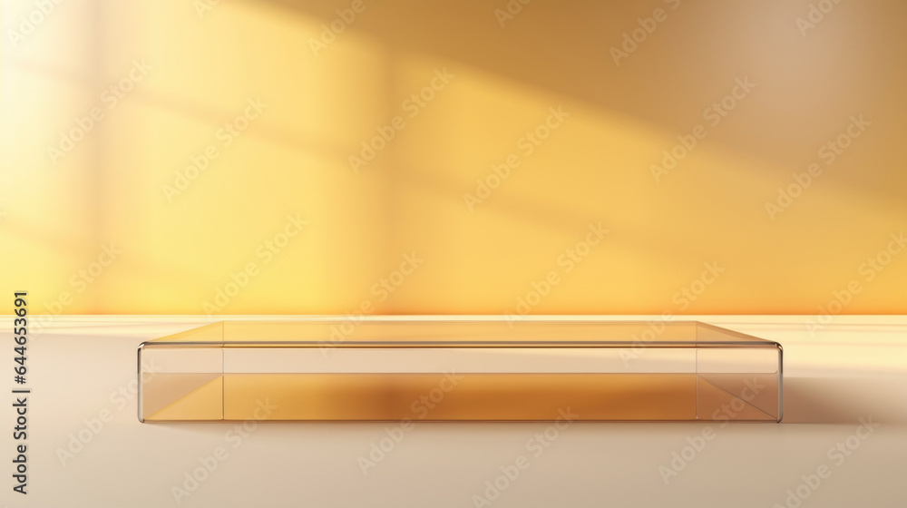 Poster this minimalistic abstract gentle light background presents a modern and sleek atmosphere. a floorto