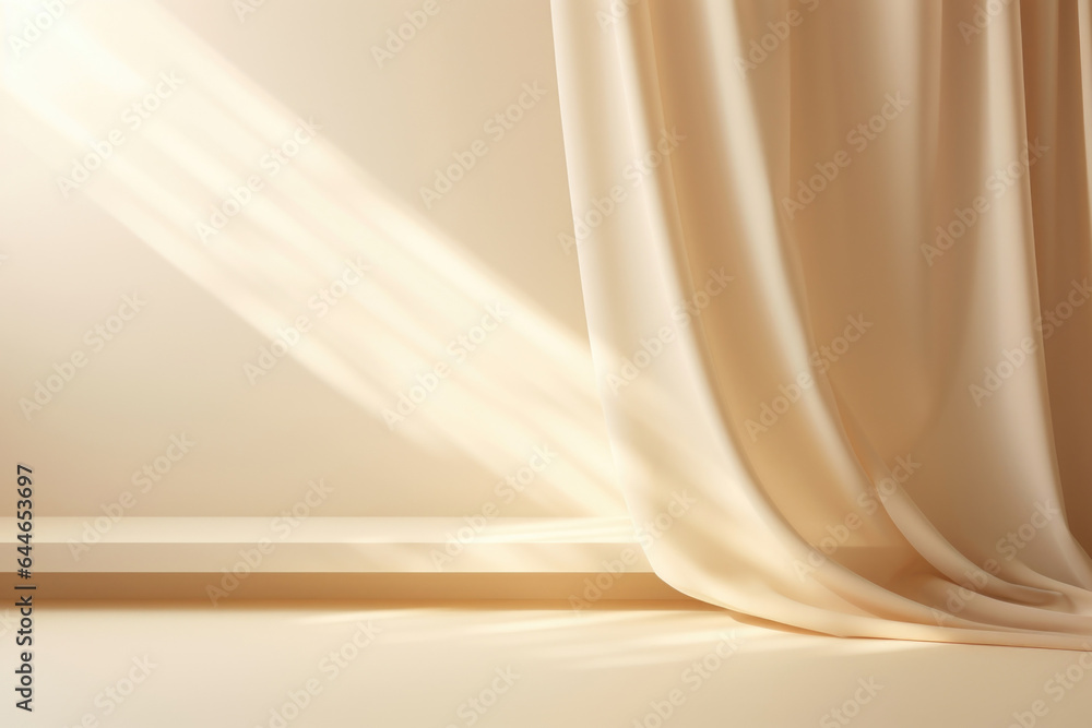 Poster a serene and calming scene of a minimalistic abstract background featuring soft gradients in warm, n