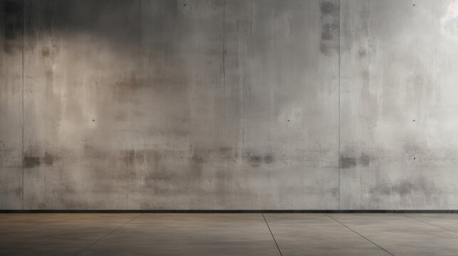  A textured concrete background in shades of gray and charcoal, representing an industrial aesthetic. Dim, diffused light from the window enhances the shadowy grooves