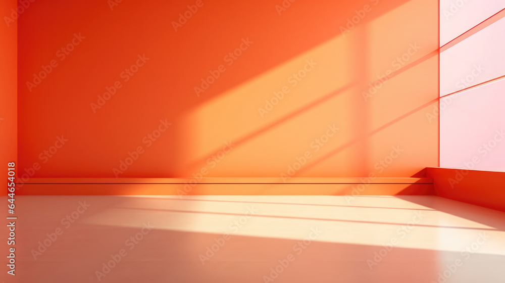 Aufkleber a vibrant and energetic scene showcasing a minimalistic abstract background in a bold and vivid colo