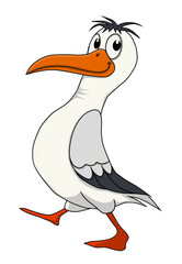 illustration of a cartoon bird