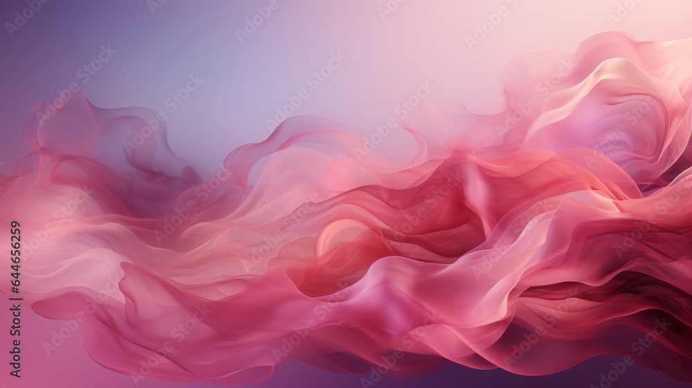 Wall mural an abstract pink backdrop with flowing lines. generative ai.
