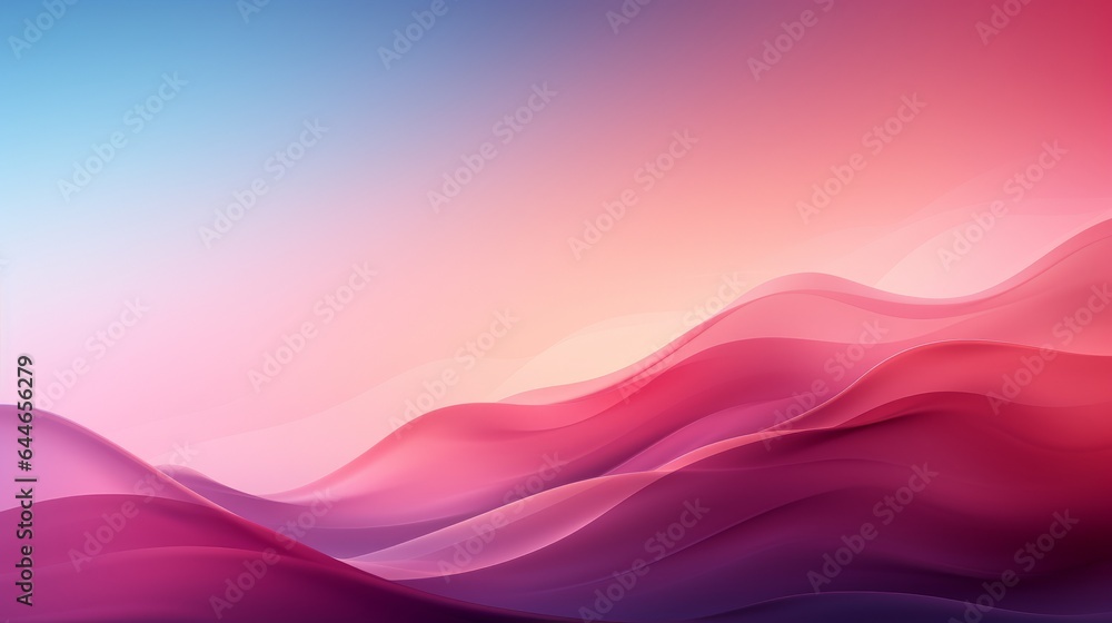 Wall mural an abstract pink backdrop with flowing lines. generative ai.