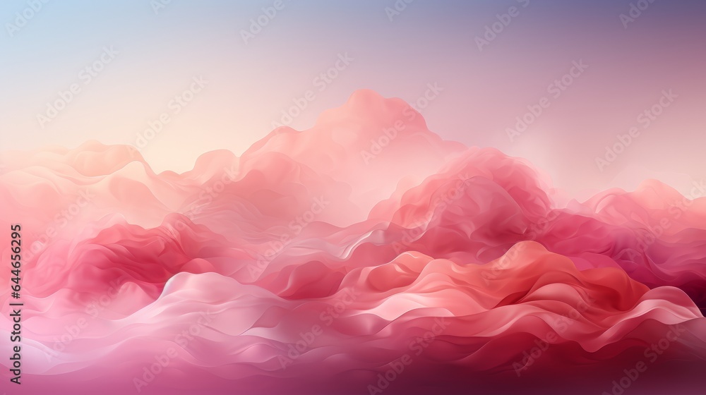 Wall mural an abstract pink backdrop with flowing lines. generative ai.