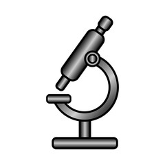 Microscope icon on white.
