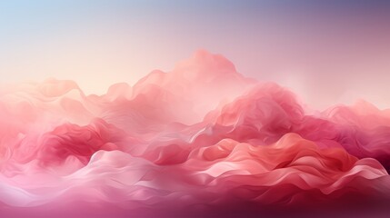 An abstract pink backdrop with flowing lines. Generative AI. 