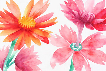 Beautiful abstract colorful floral illustration