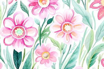 Beautiful abstract colorful floral illustration