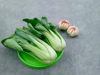 Pakcoy or Bok choy or mustard spoon (Brassica rapa subsp. chinensis). Popular green vegetables....