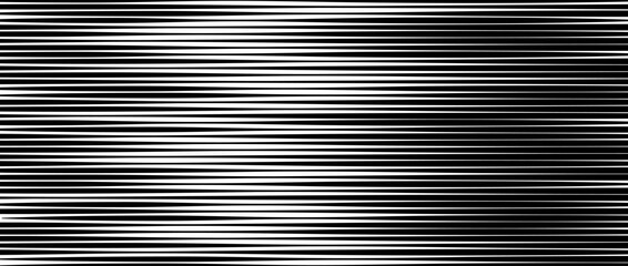 Random lines pattern. White tv noise pattern. Black and white horizontal irregular lines background pattern. Glitch concept wallpaper. Vector illustration.