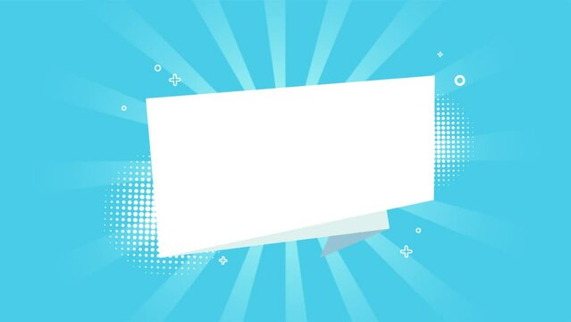White background animation for sales promotion. Geometric shape background for promotional writing.