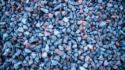 small rocks arranged neatly and beautifully