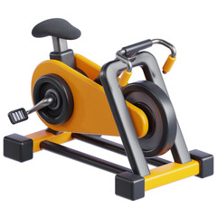 3D Gym Exercise Cycle Illustration