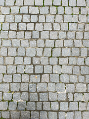 Cobblestone on the Street as Background