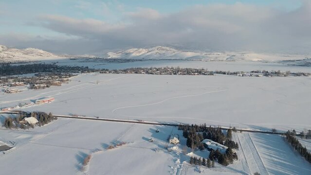 ski resort in winter