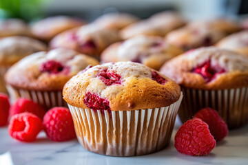 Bursting Berry Delight: Homemade Strawberry Muffins for Brunch or Gifting