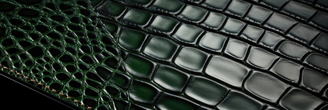 An image showing the luxurious texture of crocodile leather.