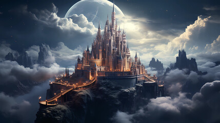 Fairy Tale Castle in the Clouds