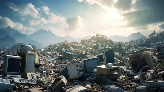 Mountains Of Discarded Electronics Gather As Electronic Waste