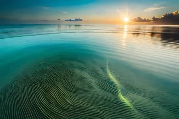 Gordijnen sunset over the ocean © Image Studio