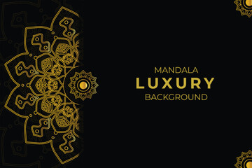 Obraz premium Vector luxury mandala background with golden arabesque pattern arabic islamic east style